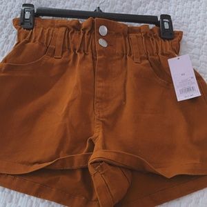vintage orange mom shorts xs